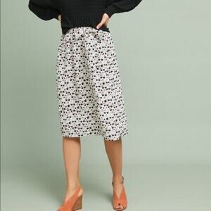 Anthropologie Porridge Getaway Printed Face Skirt